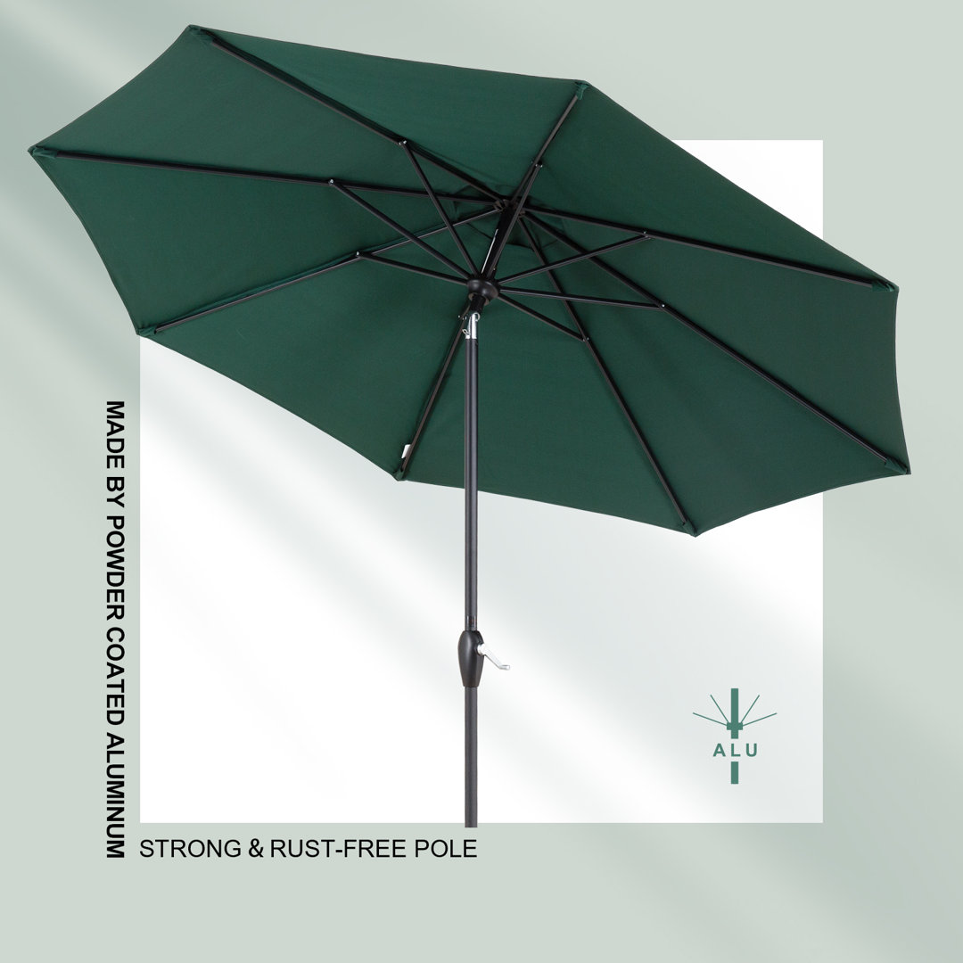 Kronqui 9' Market Umbrella Arlmont & Co. Fabric 