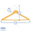 Harbour Housewares - Strong Wooden Clothes Hangers - Set of 10-92498583