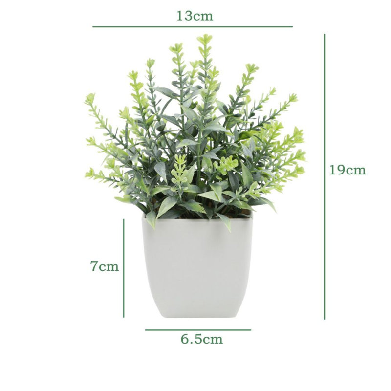 Petites plantes artificielles artificielles en pots pour la maison