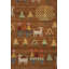 Rug & Kilim’S Scandinavian Folk Art Rug In Brown With Pictorial Pattern-1207263070