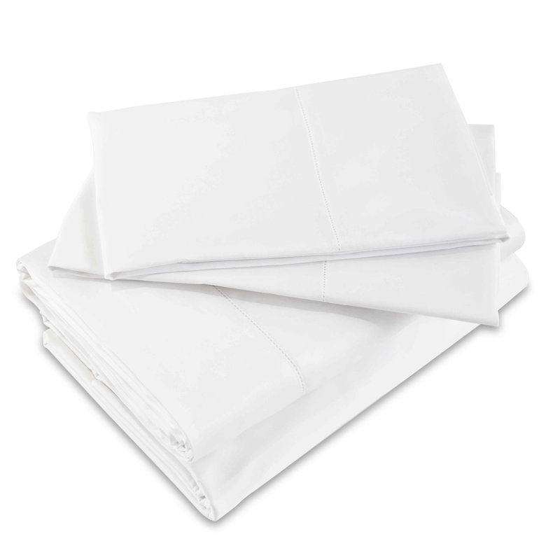 Nuvola Percale Sheet Set, King Sheet Set, White