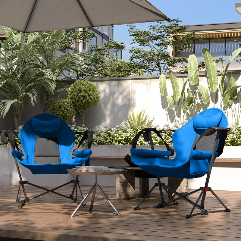 Folding Camping Chair, Blue
