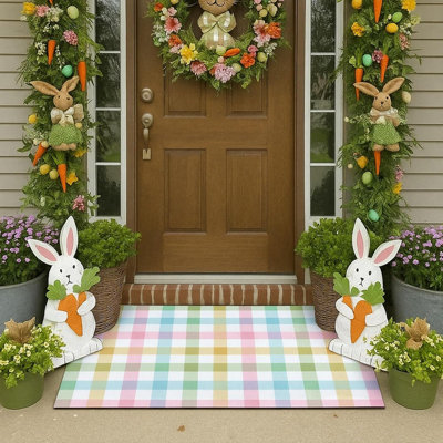 Tapis à carreaux Pastel