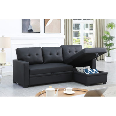 Canapé modulaire escamotable avec méridienne Upholstein