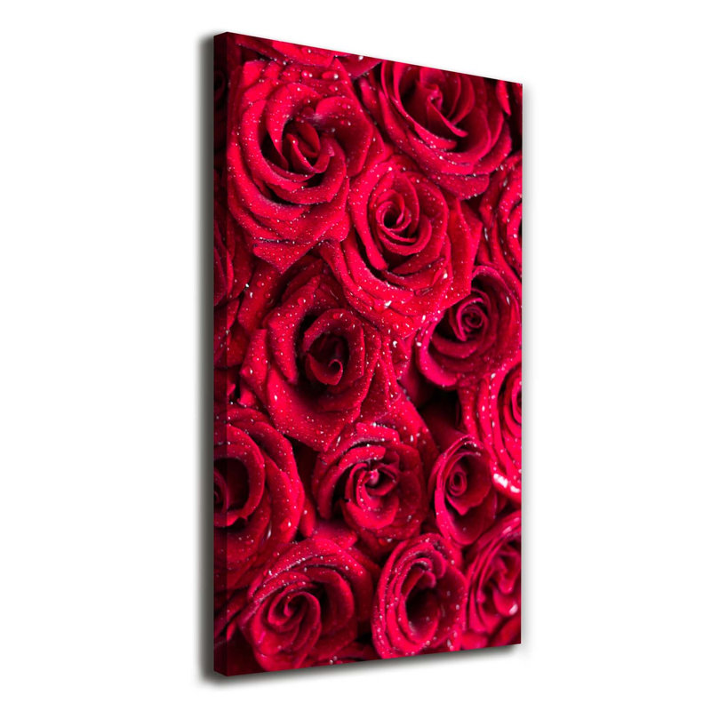 Red Roses - Wrapped Canvas Print