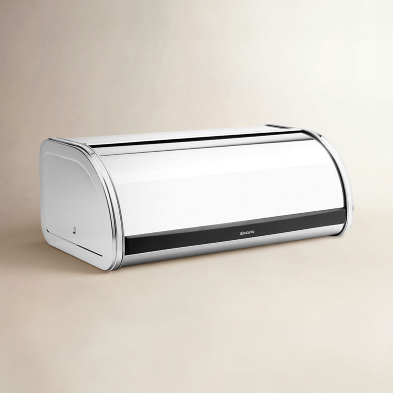 Boîte à pain à couvercle roulant Brabantia, Acier brillant