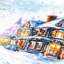 Ensemble de point de croix 70-35 Snow in the City
