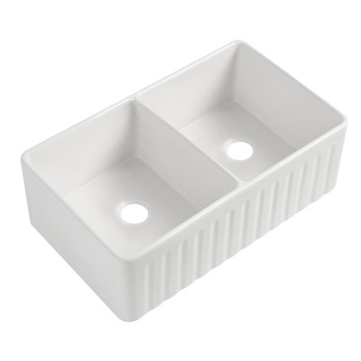 Évier de cuisine à double cuve 33 po x 20 po - Bruit insonorisant, antirouille et antirouille avec crépine grille L 33 po x l 20 po