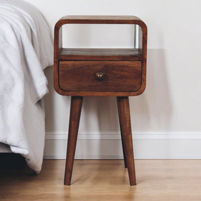 30cm W Solid Wood Bedside Table