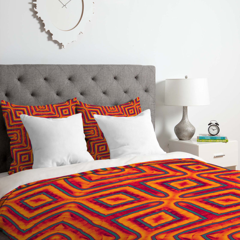 Wagner Campelo Polyester Geometric Shapes Duvet Cover, Twin/Twin XL Duvet Cover + 1 Standard Sham