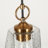 Coleridge 1-Light Dimmable Steel and Glass Pendant