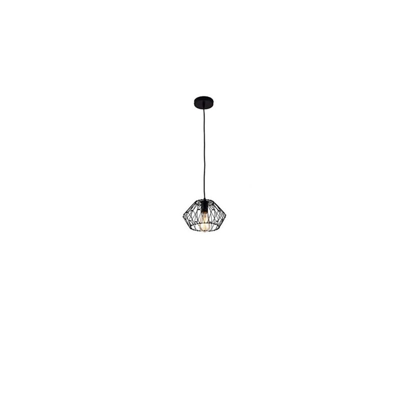 Luminaire suspendu suspendu moderne en métal noir