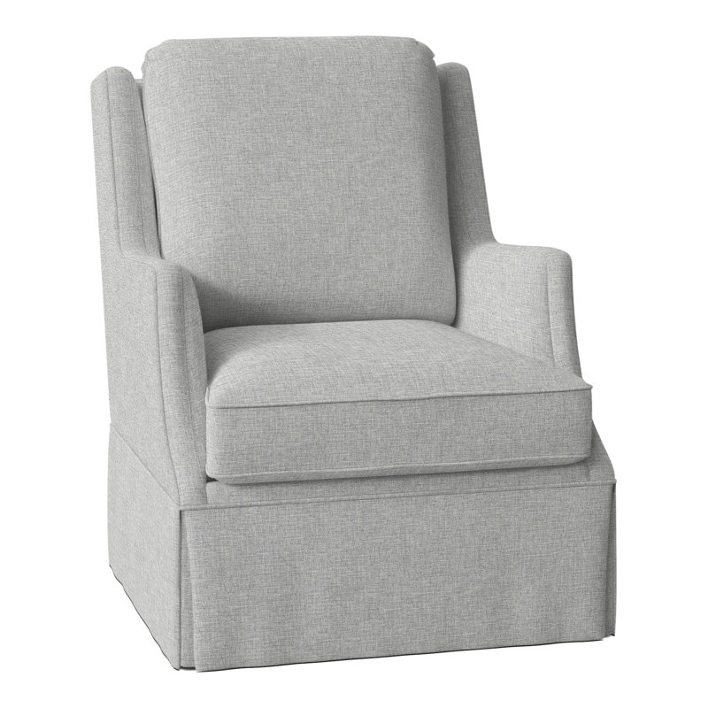 Savannah Linen Boucle Swivel Wingback Chair, 3162 Silver Polyester