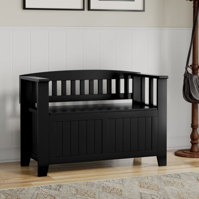 Acadian 48"W Solid Wood Transitional Storage Bench