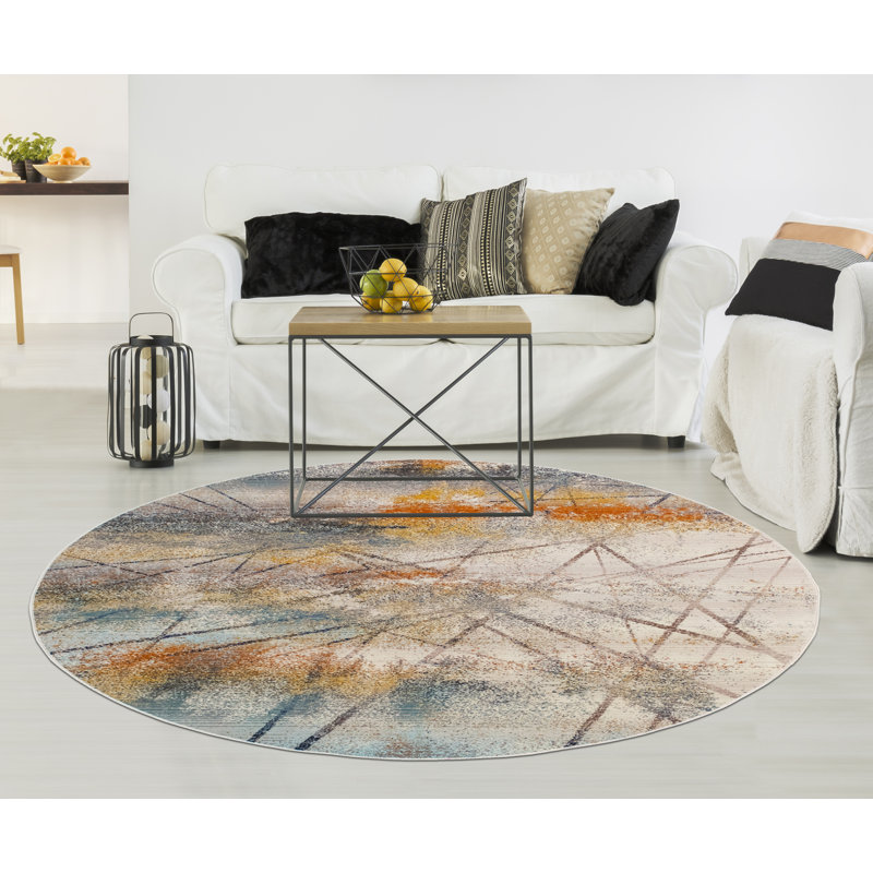 Anselmo Indoor Rug, Round 5'