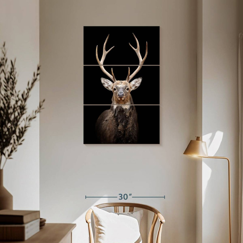 Brampt Mighty Red Deer, 57" H x 36" W