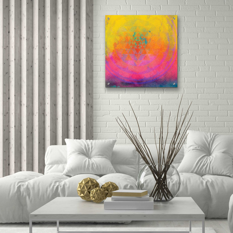 Haute fréquence mandala par Elena Ray - impression sans cadre, H 24 po x l 24 po x P 0,2 po