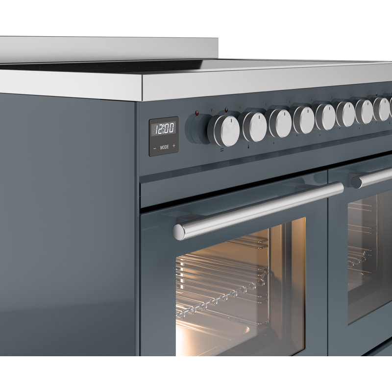 Cuisinière à induction ILVE Professional Plus II 40 pouces avec 6 éléments à induction (porte vitrée)