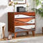 Commode 3 tiroirs l 31,5 po Mid-Century