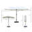 Tayab Umbrella 15' Steel Rectangular Outdoor Double Sided-2004225197