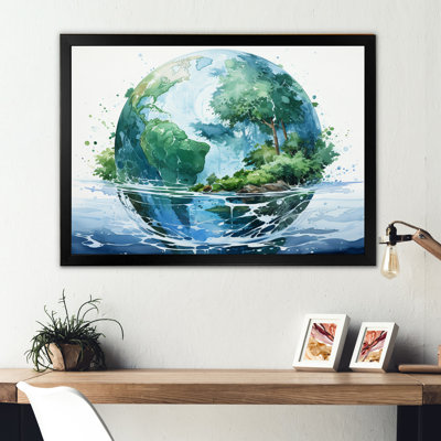 Earth Earth Blue II sur toile