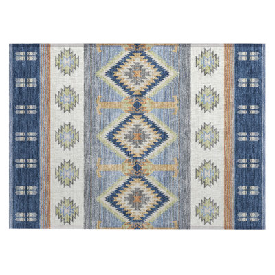Machine Washable Indoor/Outdoor Chantille ACN2541 Lodge Rug