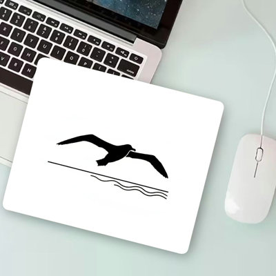 15.75×35.43inch Sea Bird Diatom Mud Mouse Pad Personalized Hard Desk Mat with Non-Slip Base for Gaming and Office