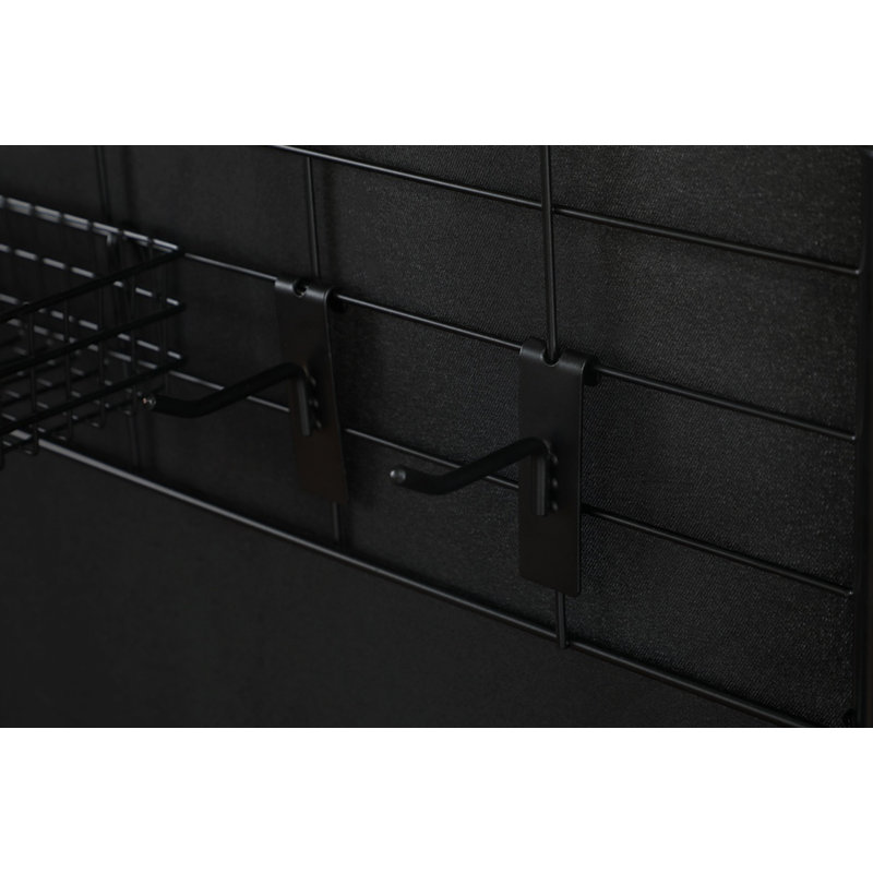 Paravent Akenside, 71" H x 74.25" W x 12" D, Noir