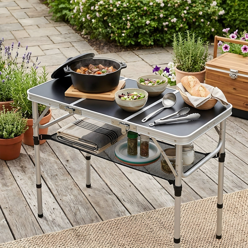 98 Folding Table, Black