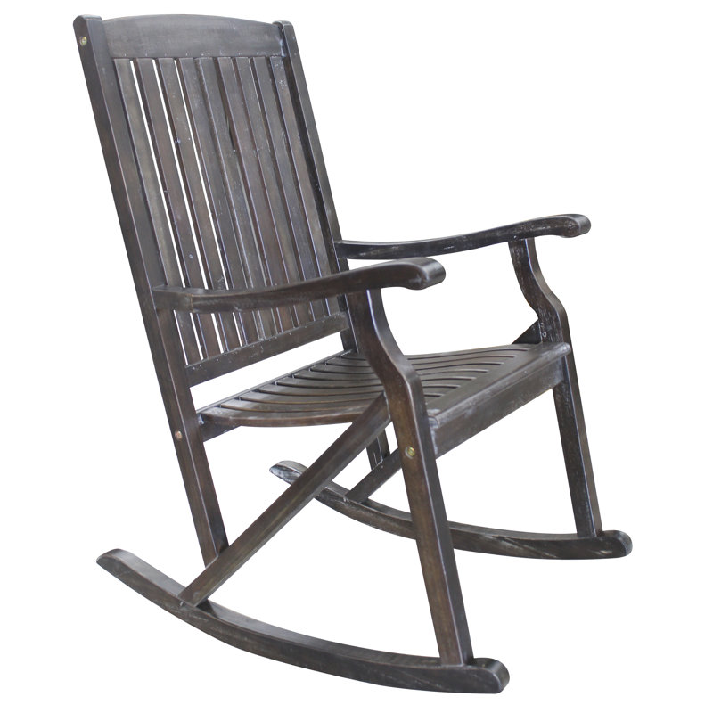 Chaise berçante simple Sequoia - Gris délavé