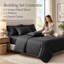 Microfiber Striped Duvet Cover Set with Pillowcases Included-1855286867-1855286876-1855286877