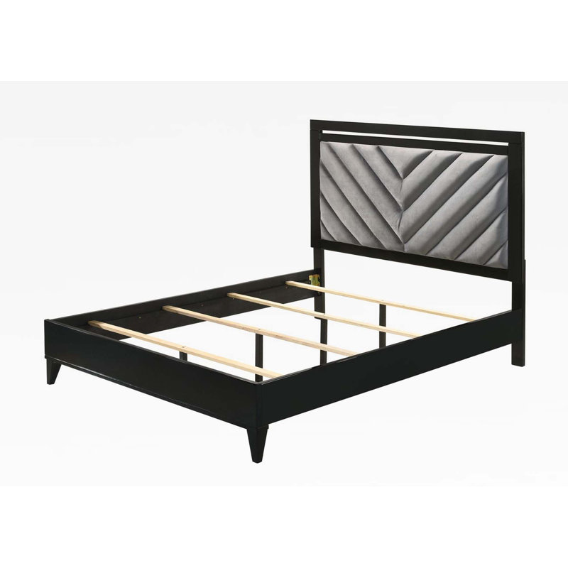 Grand lit plateforme Fulvius, Grand, Black