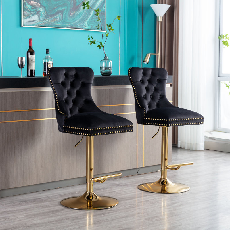 Tabouret Jerona, Noir