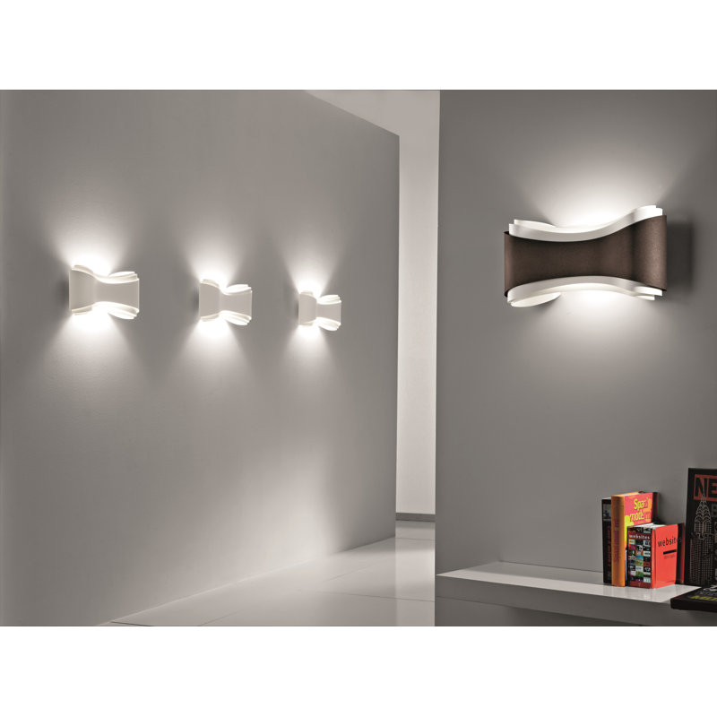 Lonica Flush Mounted Sconce, Silver