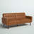 Gaige 78.5" Faux Leather Convertible Sofa/Futon-1208524613