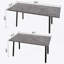 Ensemble de table de salle à manger 5 pièces, table rectangulaire extensible, 4 chaises rembourrées avec pieds en métal-1265780583-1265780585