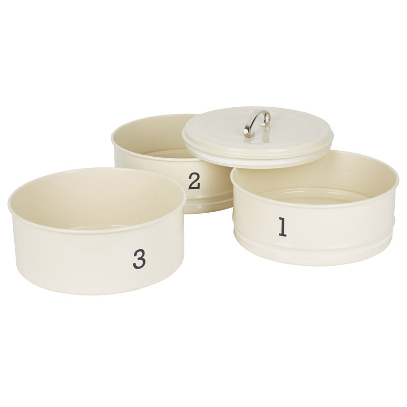 Living Nostalgia 3 Tier Cake Tin, Cream
