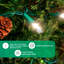 Éclairage de Noël à lumières scintillantes à DEL - 16 de 100 ampoules scintillantes - lumières d'arbre de Noël blanc froid à DEL - intérieur extérieur - guirlande lumineuse de 24,75 pieds, scintillant scintillant
