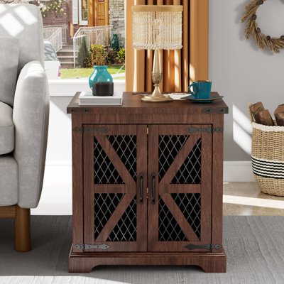 60cm W Manufactured Wood Bedside Table