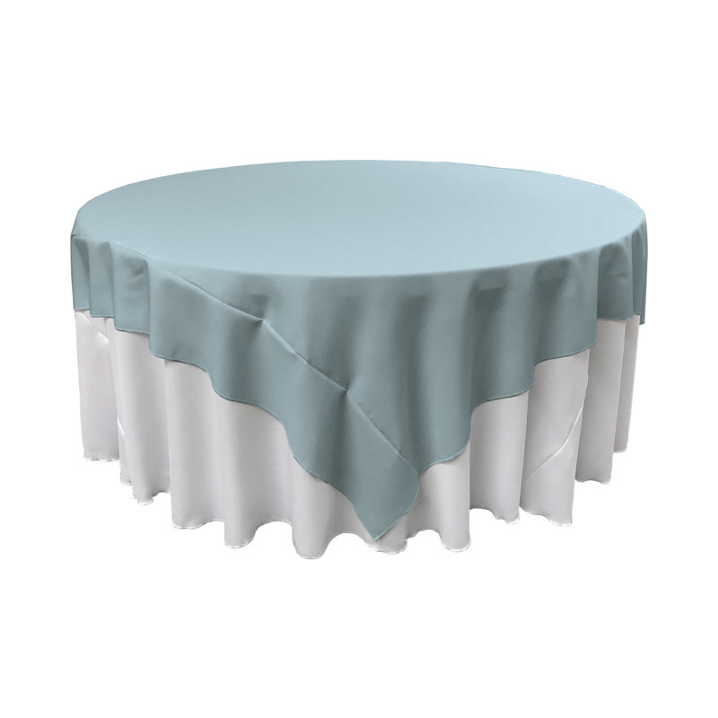 Solid Color Square Tablecloth - Basics by Wayfair™, Light Blue, 72" Square