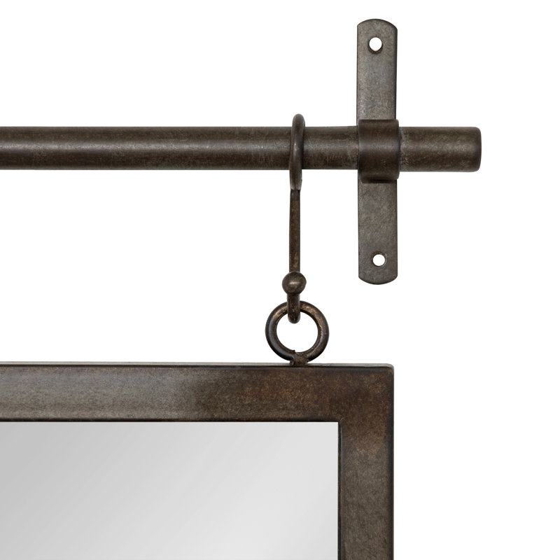 Miroir d'appoint Hughley, 39 po x 18 po, Brun