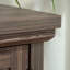Bureau d'ordinateur, finition brune