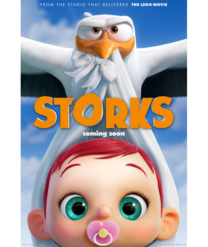Storks, 18" H x 12" W