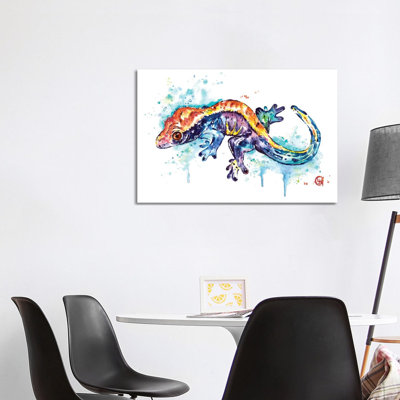 Gecko by Lisa Whitehouse - Wrapped Canvas Painting