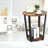 17 Stories 2-Tier Round End Table with Shelf and Metal Frame-890668914