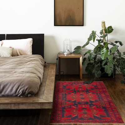 Teimani Red Rug 3'9" x 6'8"