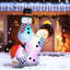 8,2 pi bonhomme de neige gonflable avec lumières DEL