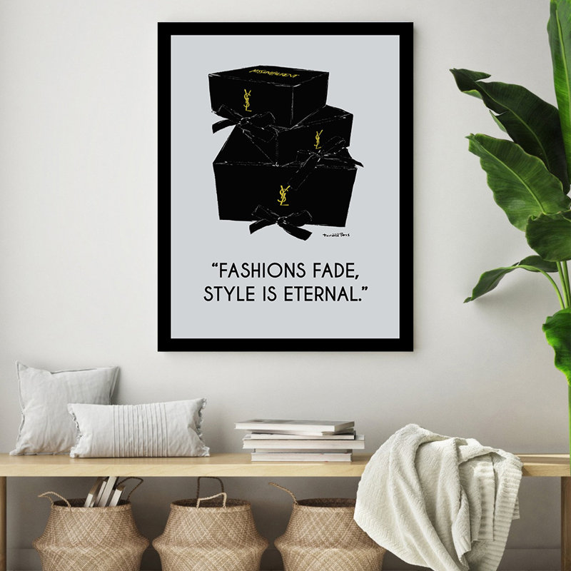 Impression encadrée de boîtes-cadeaux High Fashion Glam