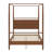 Solid Wood Canopy Bed Frame Four Posters Bed-1654137088