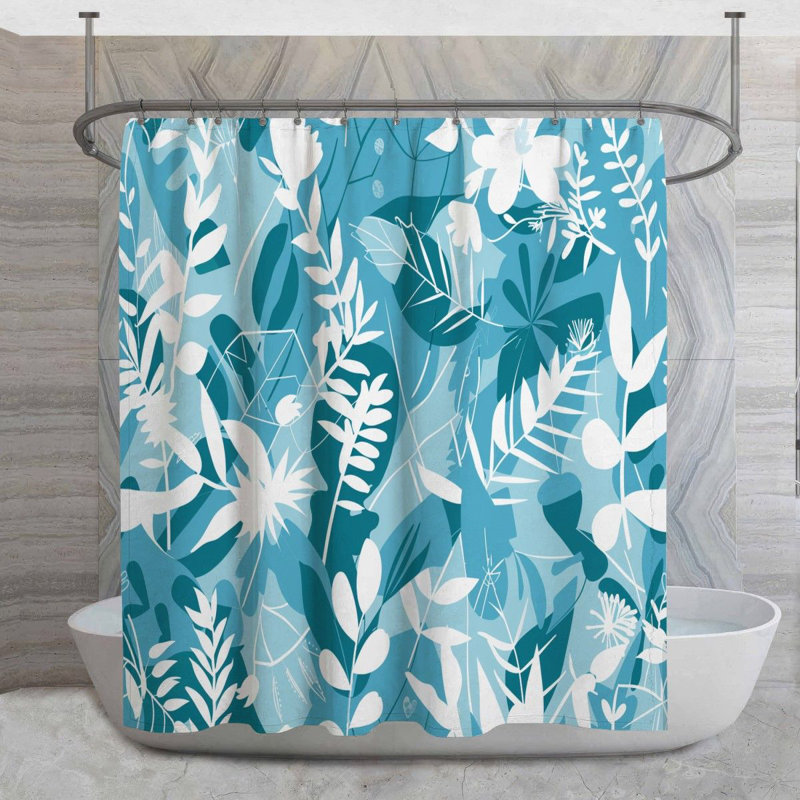 Rideau de douche Botanical Print, H 93 po x l 70 po